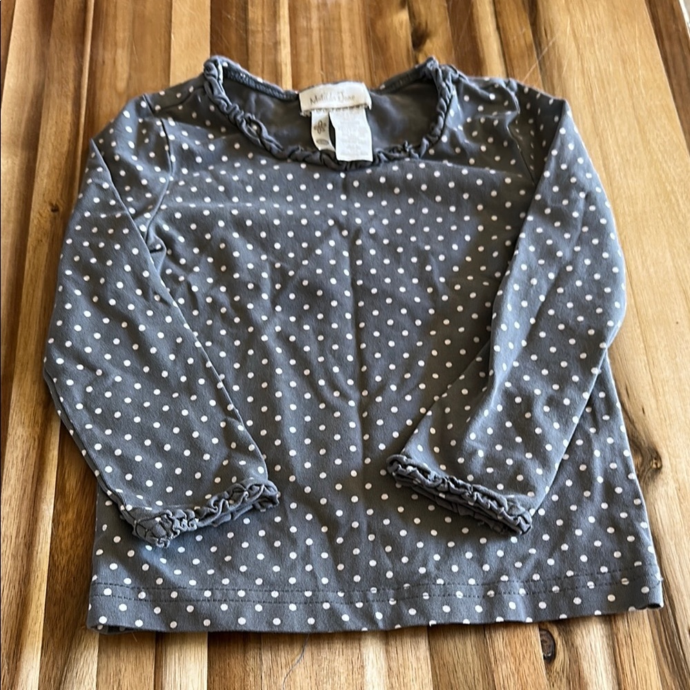 Gray Polka Dot Kids Shirt